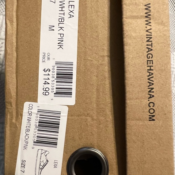 Vintage Havana Black and Pink Sneakers for Casual Style - Picture 10 of 10